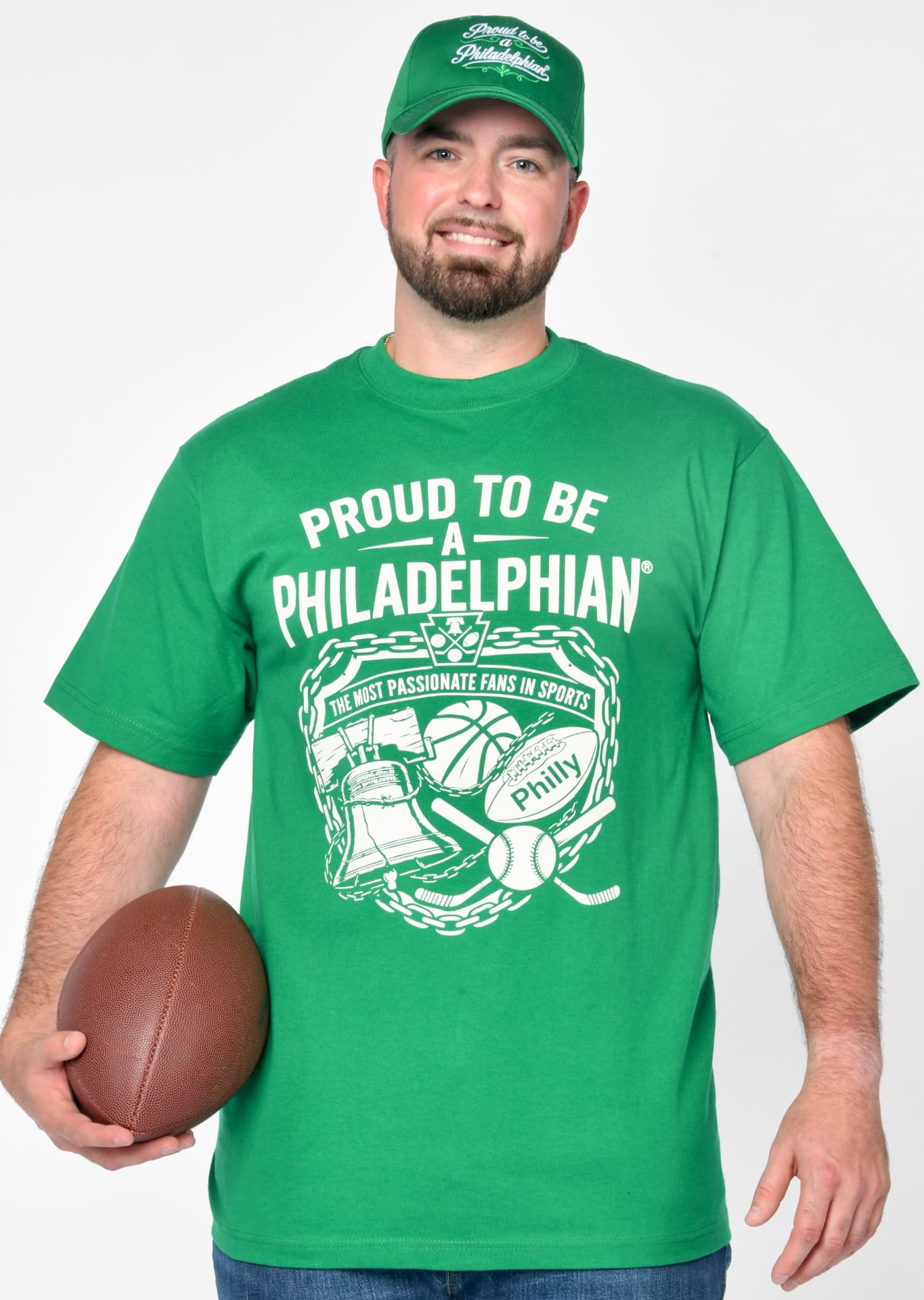 Philly Trucker Hat — worn on model